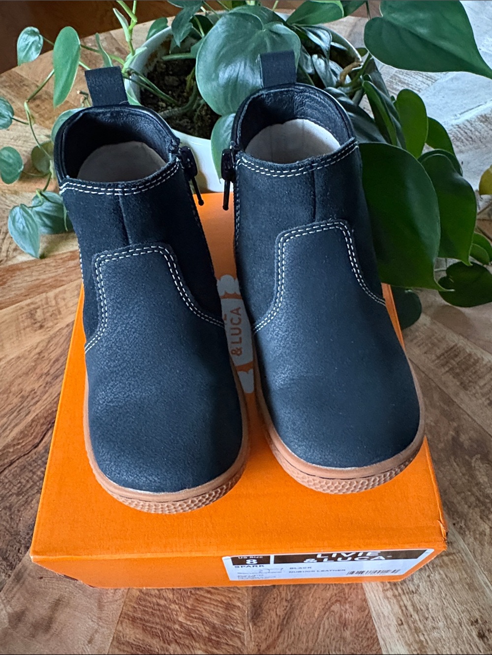 Livie & Luca Spark Black Nubuck Leather Boot
